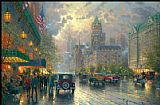 Thomas Kinkade New York 5th Avenue painting